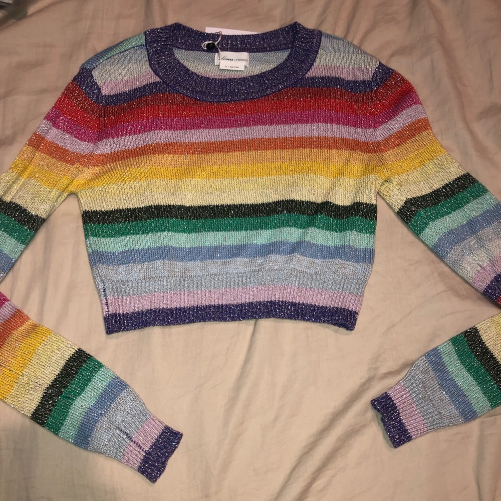 Lovers + Friends Cropped Knit Sweater